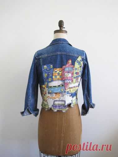 переделки джинсовой куртки - Google Search