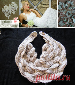 Tina's handicraft : Double Layered Braided Cowl | Free Crochet Pattern with Tutorial