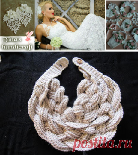 Tina's handicraft : Double Layered Braided Cowl | Free Crochet Pattern with Tutorial