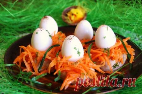 Грибные гнездышки / Рецепты к Пасхе / Кукорама — вкусные рецепты!