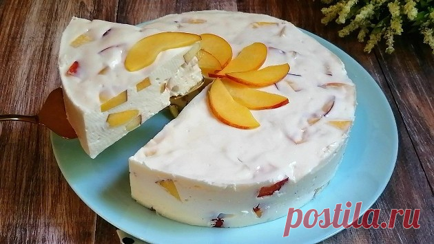 Воздушный и нежный холодный торт-десерт, очень вкусный. Легкий и быстрый рецепт