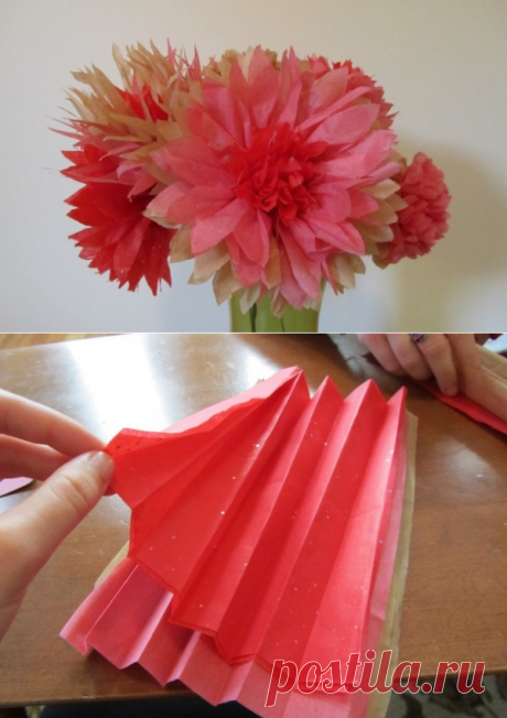 Как сделать пионы. | ИЗ БУМАГИ СВОИМИ РУКАМИ