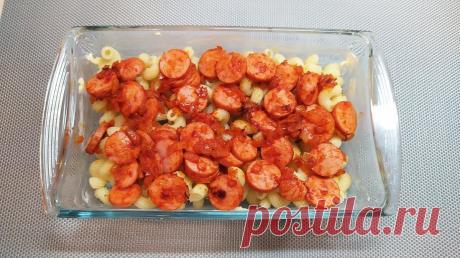 Очень вкусное блюдо из четырёх сосисок. Легко, быстро и недорого