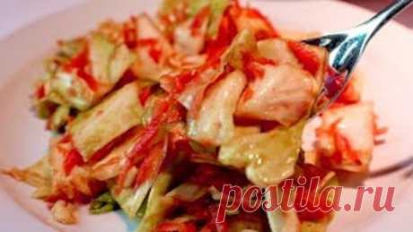 1 капуста и 1 морковь - вы никогда не ели такой вкусный салат. Весь секрет в заправке!