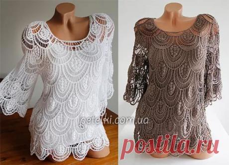 Туника Невозможное возможно по схеме Юлии Поповой - https://petelki.com.ua/871...