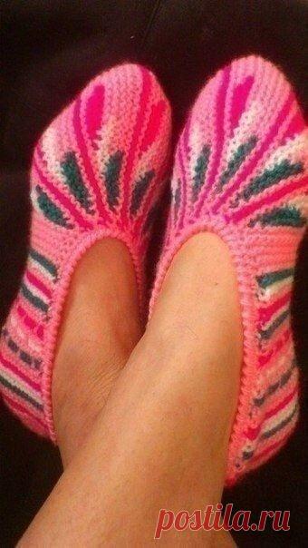 Вяжем симпатичные носочки