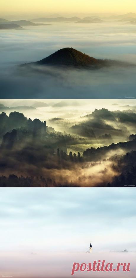 Обволакивающий утренний туман. Фотограф Килиан Шенбергер (Kilian Schoenberger) - Фотоискусство