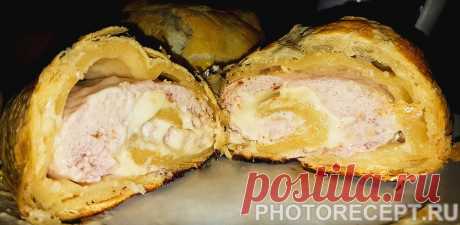 Быстрый пирог с мясом и сыром к завтраку - рецепт с фото пошагово Быстрый пирог с мясом и сыром к завтраку - пошаговый кулинарный рецепт приготовления с фото, шаг за шагом.