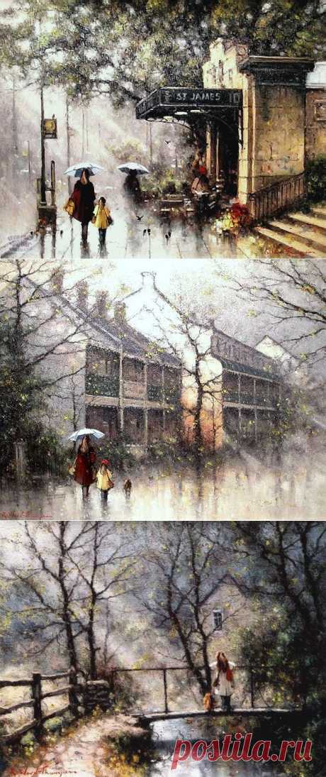 Уютно-дождливое от художника Ramon Ward-Thompson.