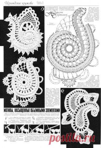 Ажурные пейсли из журнала *Дуплет* / Вязание крючком / Вязание крючком для начинающих