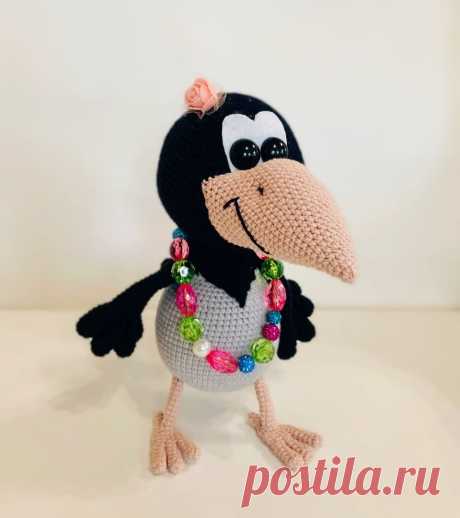 Ворона Алёна описание амигуруми крючком | Hi Amigurumi