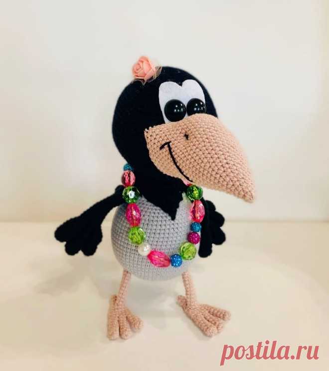 Ворона Алёна описание амигуруми крючком | Hi Amigurumi
