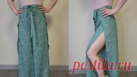 Швейные идеи от Элен | Оказывается, сшить популярные в этом сезоне брючки с прорезями очень легко (3 мерки и шов). Показываю хитрый способ