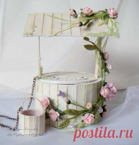 Колодец из бобины от скотча