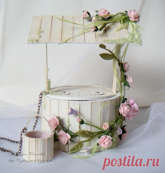 Колодец из бобины от скотча