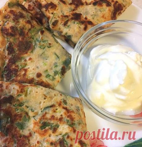 Вкуснейшие сырные блины с зеленью Автор рецепта Екатерина Кононова - Cookpad