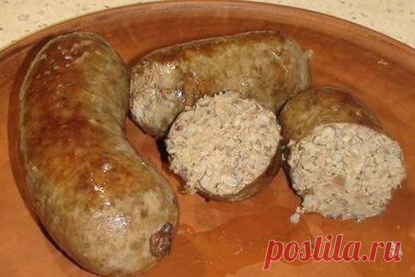 Домашняя печеночная колбаса с гречкой
Самая вкусная ливерная колбаса по-деревенски.