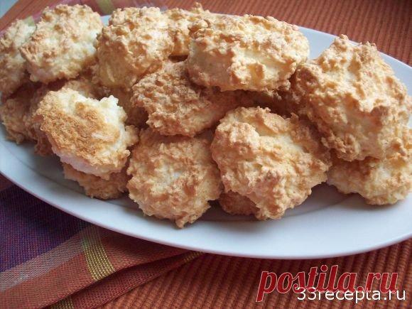 Кокосовое печенье (с кокосовой стружкой) | Рецепт с фото
