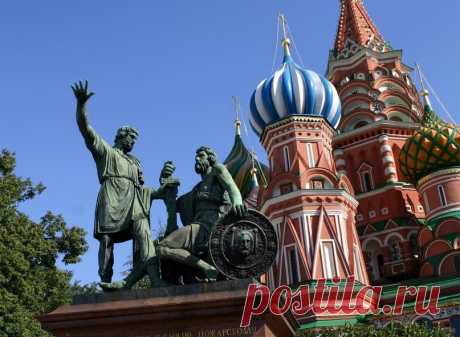 Памятник Минину и Пожарскому в Москве (Россия) - Путешествуем вместе