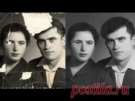 Реставрация Фото в Фотошопе | Old damaged photo Restoration