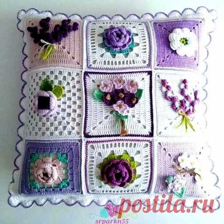 Шедевры из квадратиков, связанных крючком | Идеи hand made | Яндекс Дзен