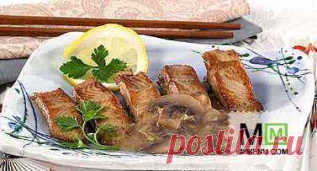 Камбала с грибами - кулинарный рецепт. Миллион Меню