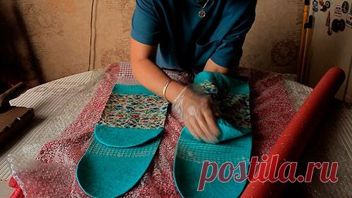 «Эластичные войлочные носочки в технике нуно-фелтинг»