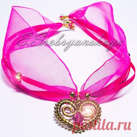Колье: ШАРМ / CHARM Коллекция: ГНОМЫ - СОКРОВИЩА - ВАЛЕНТИНКИ / GNOME - TREASURES - VALENTINE Автор: Elena Srebryanskaya / Елена Сребрянская / ES Бренд: Elf Silvery / Эльф Серебристый