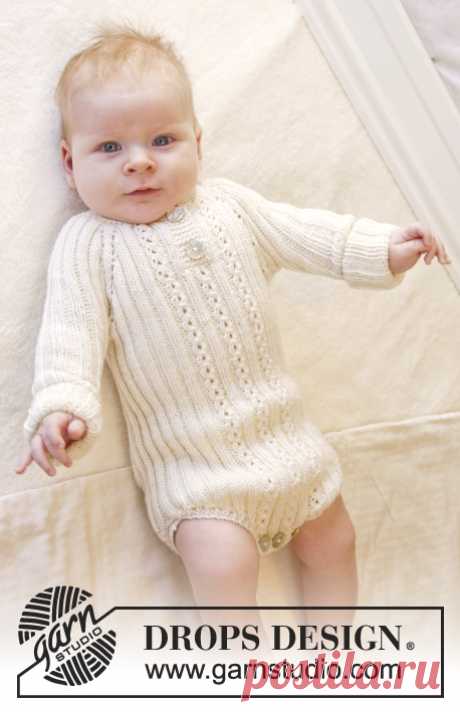 Детское боди с длинным рукавом Simply Sweet от DROPS Design