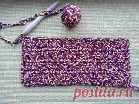 Продолжаем разговор о вязании из трикотажной пряжи. КОВРИКИ! | Домовята | Яндекс Дзен