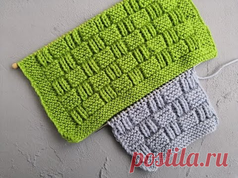 Рельефный узор спицами  для пледа, свитера, кардигана, джемпера