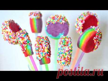 Кейк Попсы ☆ Радужный CandyBar ☆ Rainbow Cake Pops