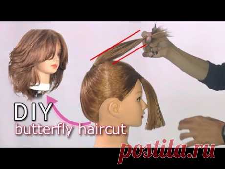 DIY Butterfly haircut| layered haircut|cara potong rambut layer butterfly