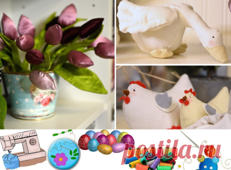DIY пасхально-весенний декор из текстиля / Птички из ткани своими руками - Поделки своими руками