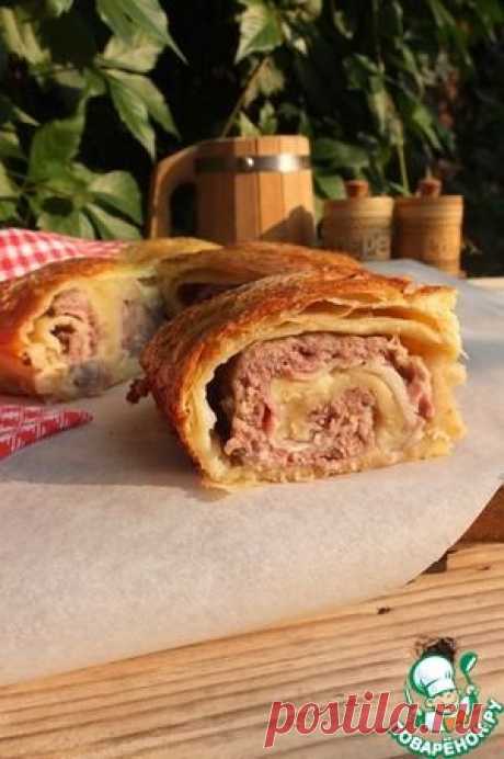 Мясной рулет в тесте - кулинарный рецепт