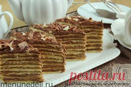 Торт «Микадо» армянский с нежными коржами и карамельным кремом