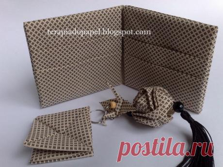 БРЕЛОК из ткани в технике ОРИГАМИ. Видео мастер-класс