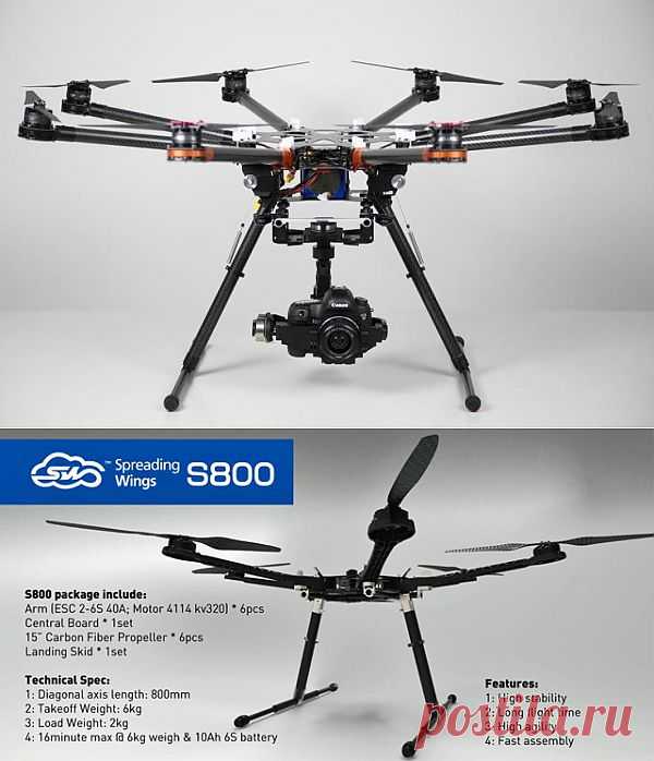 CES 2014: беспилотный дроид S1000 будет оснащён зеркальными камерами Canon / Новости hardware / 3DNews - Daily Digital Digest