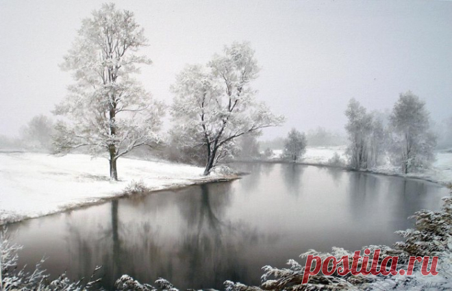 Пейзажи простым карандашом