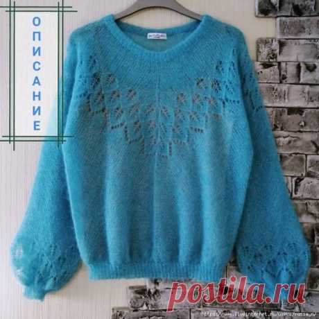 Автор Анна Вихарева

Кофта-японка.

Пряжа: Soft Dream от BBB  25г /200м - 4 мотка. Круговые спицы №3,5.
Бросовой нитью набрать 128п. Принцип вязания похож на реглан сверху, только линии прибавок идут по середине перед, спинки и по верху рукавов. Схема распределения на фото 2 верхний рисунок. По 35п на передние части, по 25 на задние. И 4 линии прибавок по 2п.
Вывязываем росток укороченными рядами по нижней схеме на фото 2. Для этого 25 петель распределить как на схеме:5,4,...