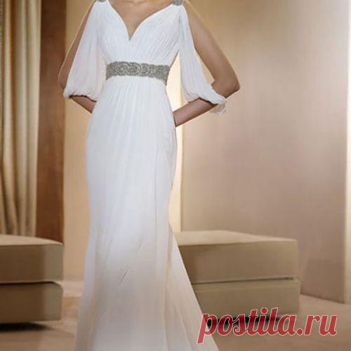 Свадебное платье в греческом стиле