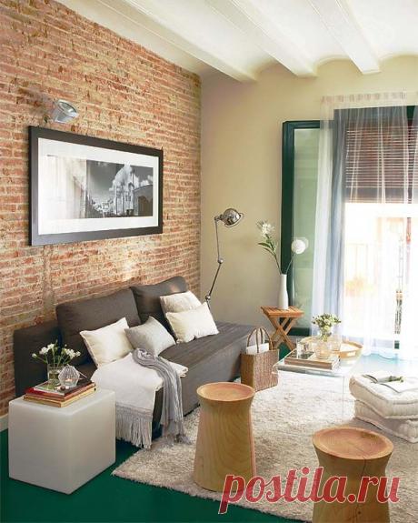 Кирпичная кладка как элемент дизайна интерьера — Роскошь и уют