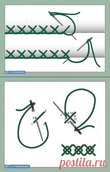 Замечательная подборка ручных швов — Сделай сам, идеи для творчества - DIY Ideas