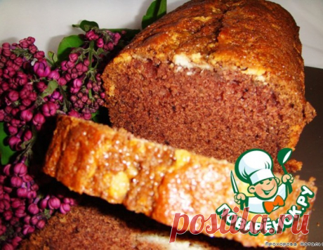 Шоколадный кекс с хрустящей творожной корочкой – кулинарный рецепт