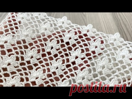 (46) MOTIF LOOK Fantastic Shawl, Blouse, Runner Model Tutorial - YouTube