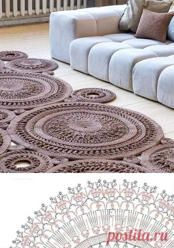 Вязаные ковры крючком. КРАСИВО! | Рукоделие Светлана Лосева Вязание Украшения | Дзен