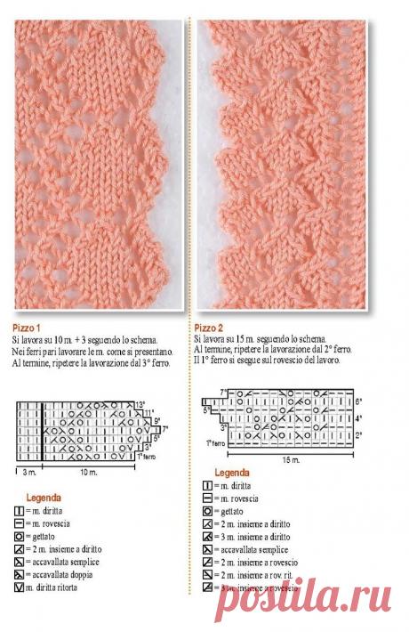 Узоры спицами от итальянских авторов с подробными схемами — 4 | Ирина Буланова | Яндекс Дзен