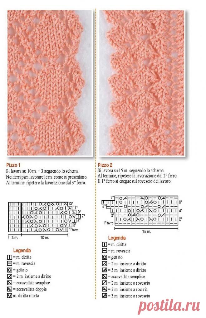 Узоры спицами от итальянских авторов с подробными схемами — 4 | Ирина Буланова | Яндекс Дзен