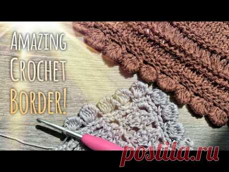 НЕОБЫКНОВЕННОЙ КРАСОТЫ ОБВЯЗКА КРЮЧКОМ! 🤩🤩🤩 / HOW TO CROCHET AMAZING BORDER!