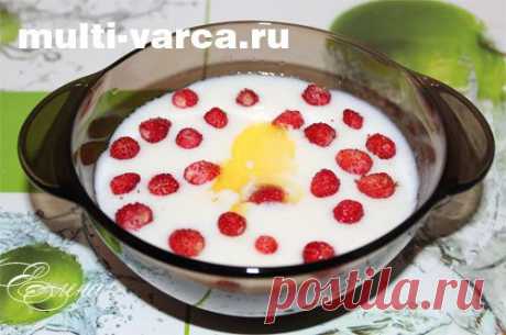 Молочная манная каша в мультиварке